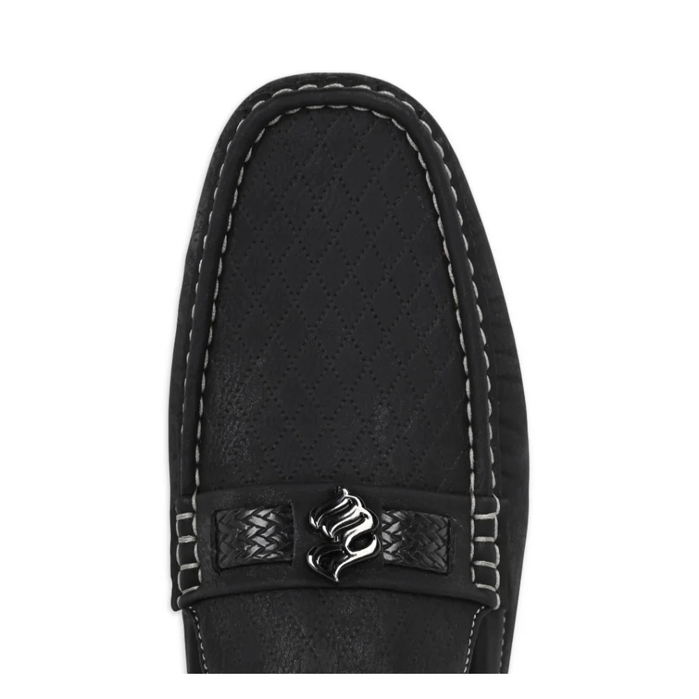 Rocawear Men's Laker Loafer Black Faux Leather Size 8.5 Retro Classy NWT